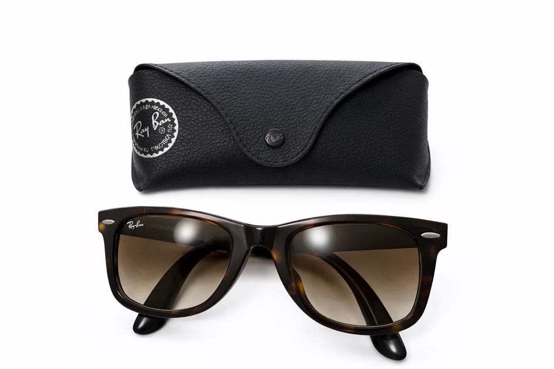Ray-BanレイバンWAYFARERべっ甲 ブラウンレンズ サングラスケース付