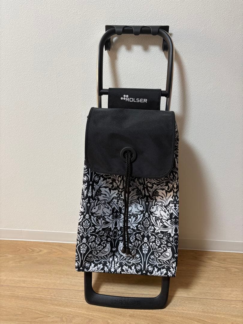 ROLSER キャリーカート モノクロ花柄
