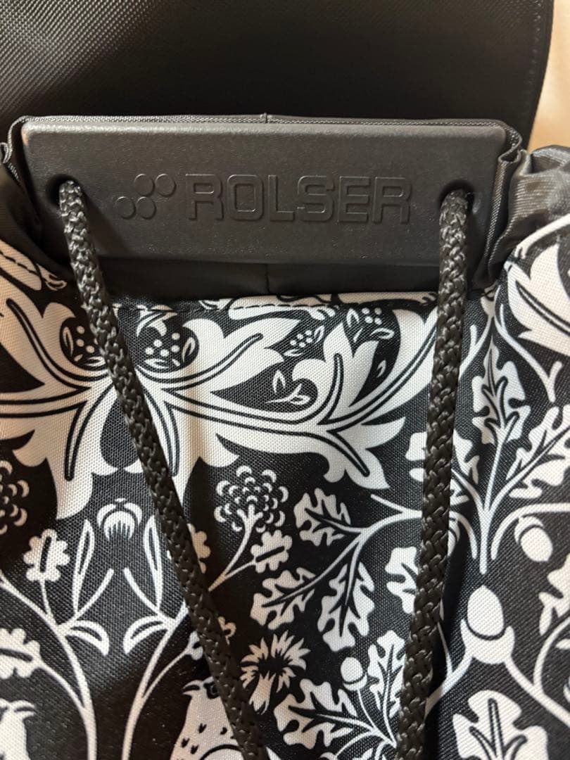 ROLSER キャリーカート モノクロ花柄