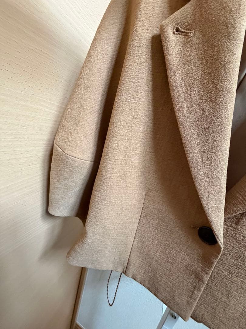 CLANE ベージュ 半袖バルーン袖ジャケットsize1