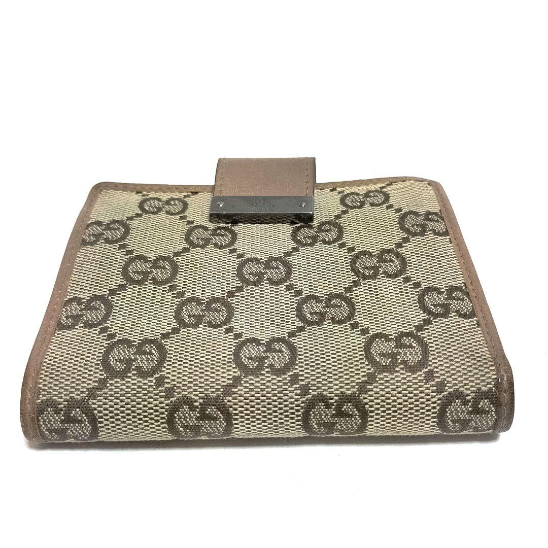 GUCCI　グッチ　財布　二つ折り　GGキャンバス