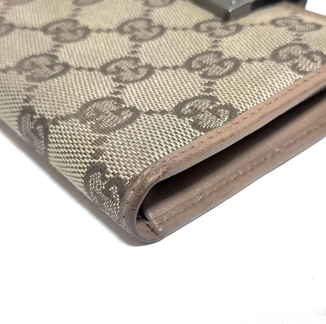 GUCCI　グッチ　財布　二つ折り　GGキャンバス