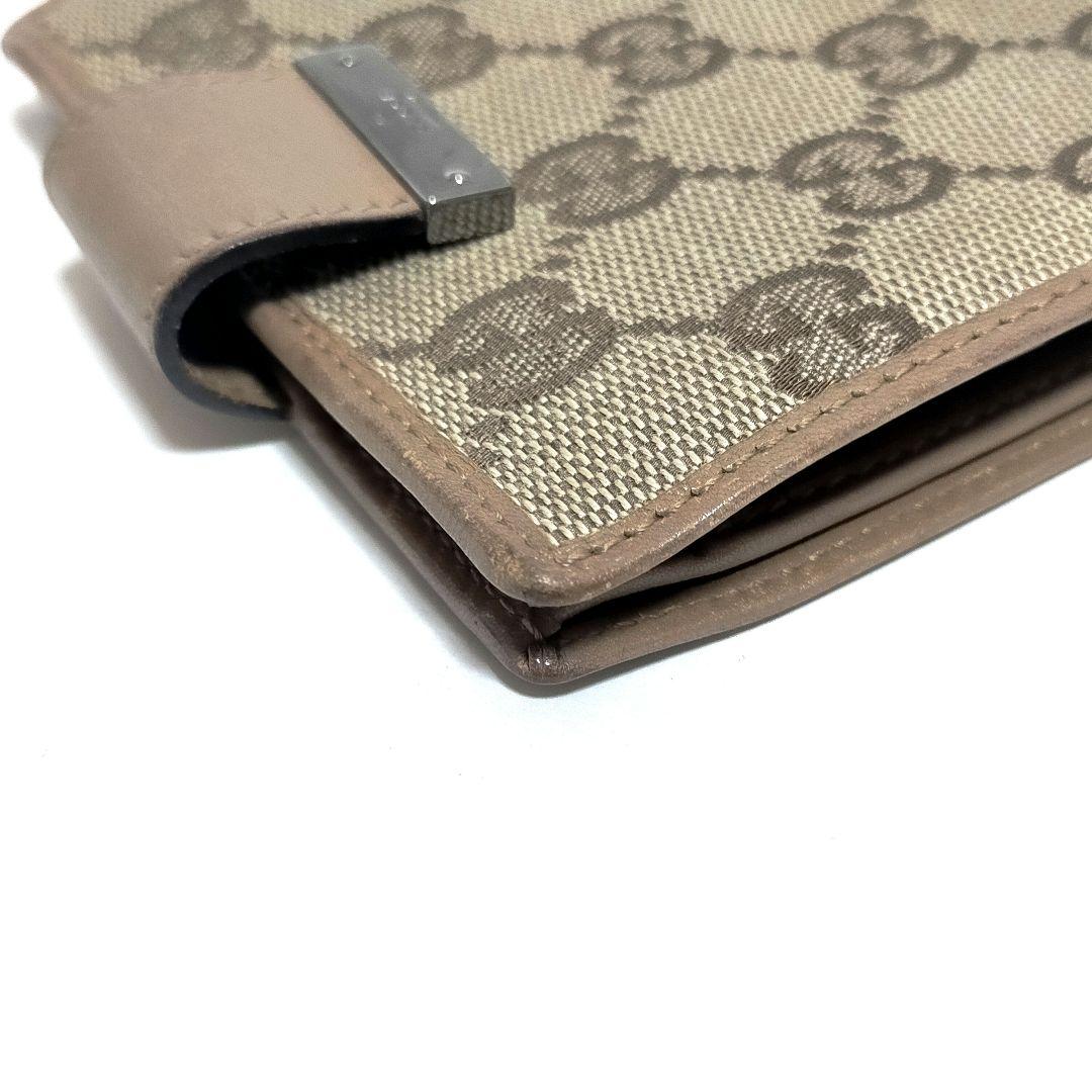 GUCCI　グッチ　財布　二つ折り　GGキャンバス