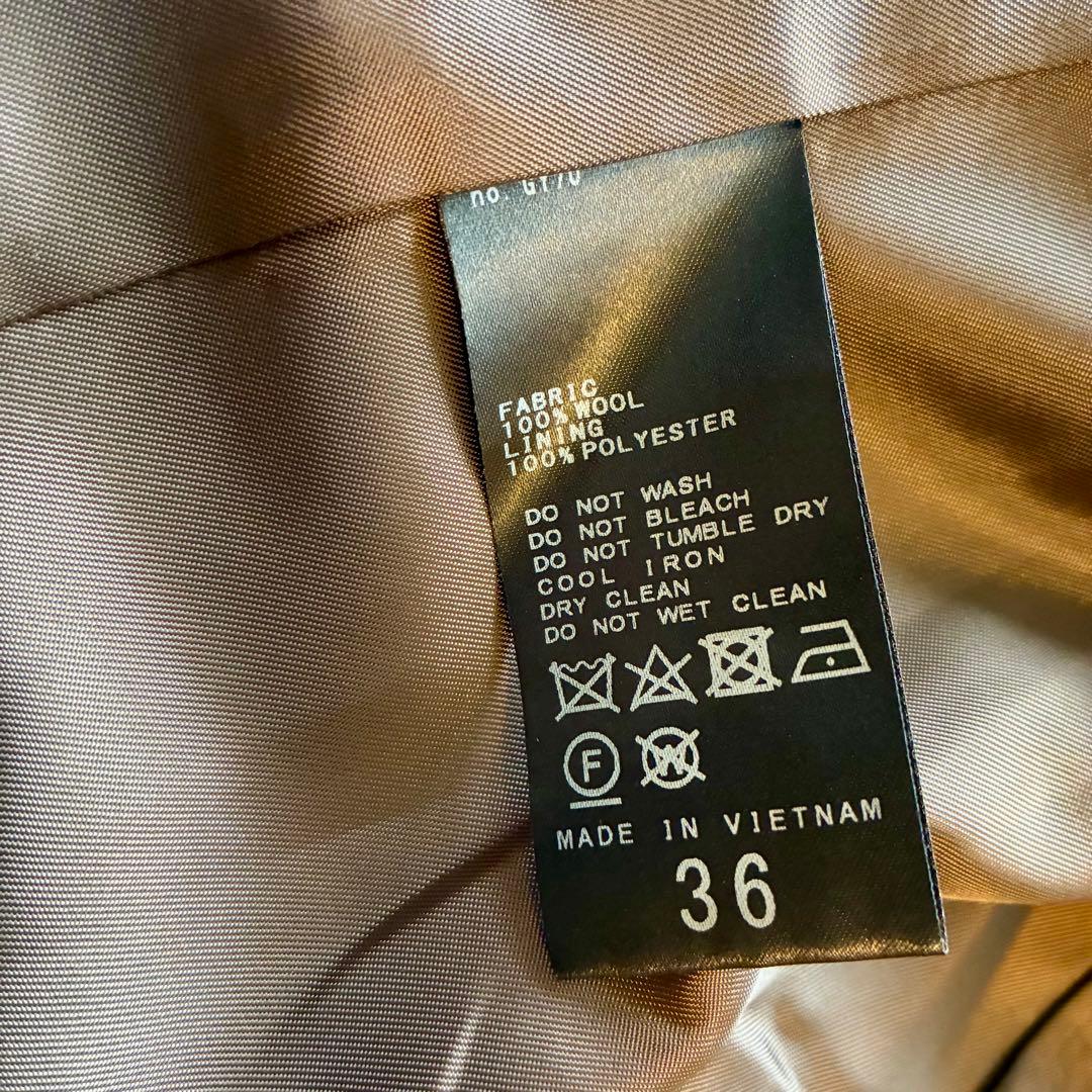 未使用級✨Spick & Span ウールカルゼロングジャケット 36 S
