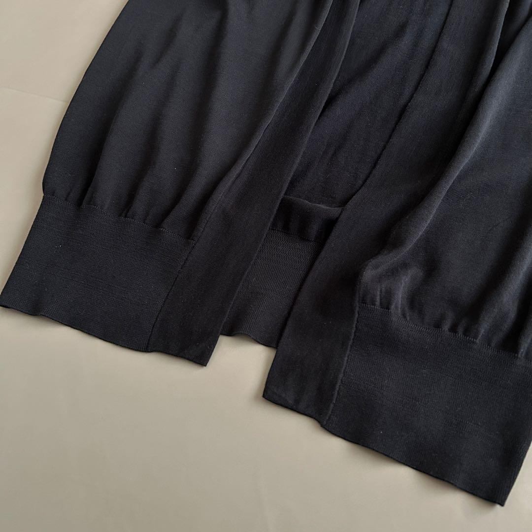 HYKE ハイク　ロングカーディガン　ブラック 綿　100% 美品
