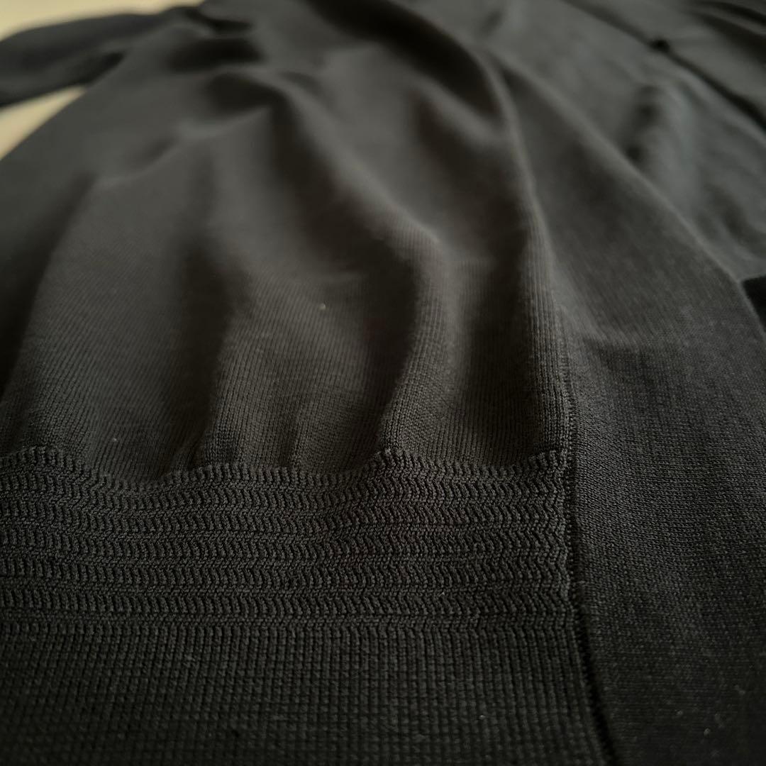HYKE ハイク　ロングカーディガン　ブラック 綿　100% 美品
