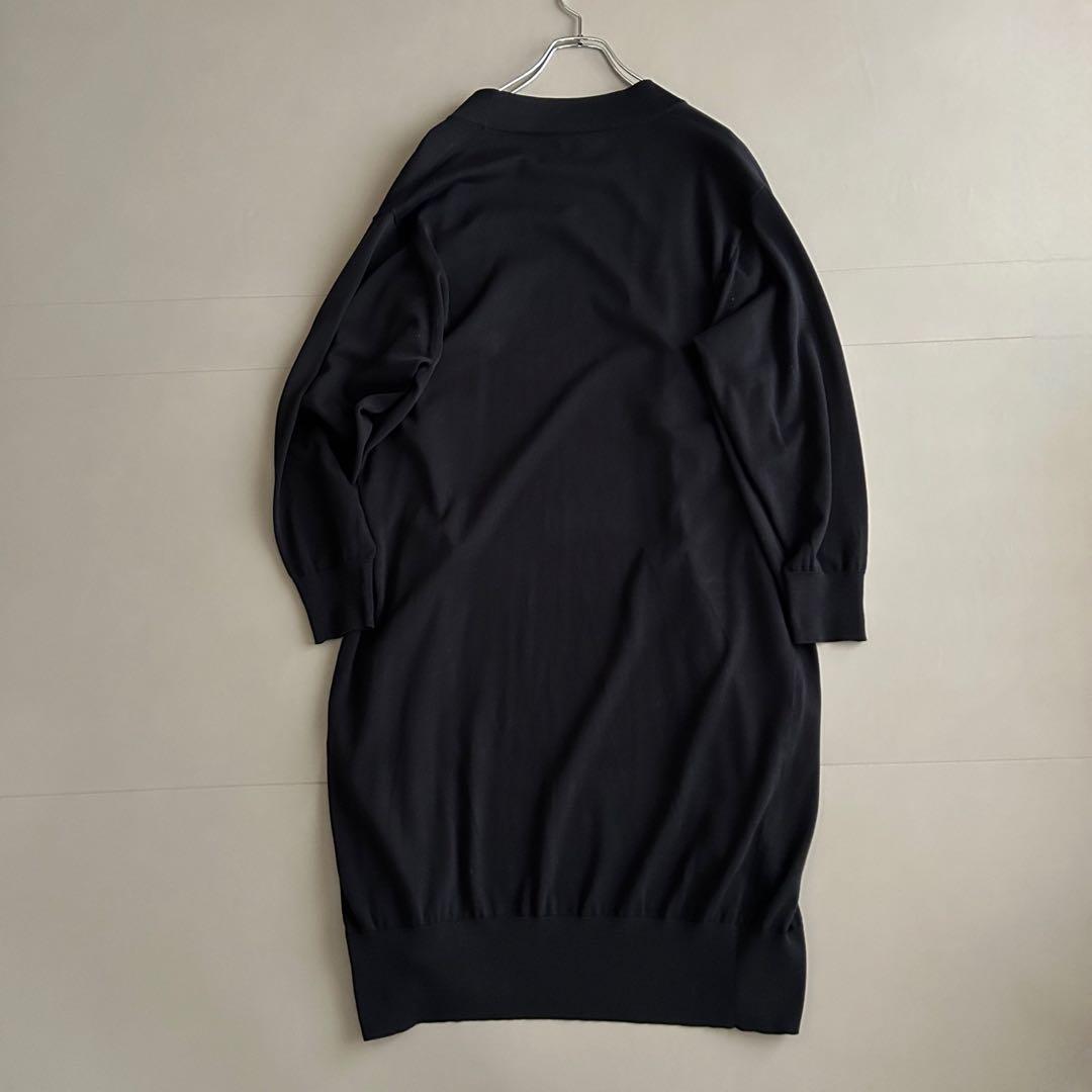 HYKE ハイク　ロングカーディガン　ブラック 綿　100% 美品