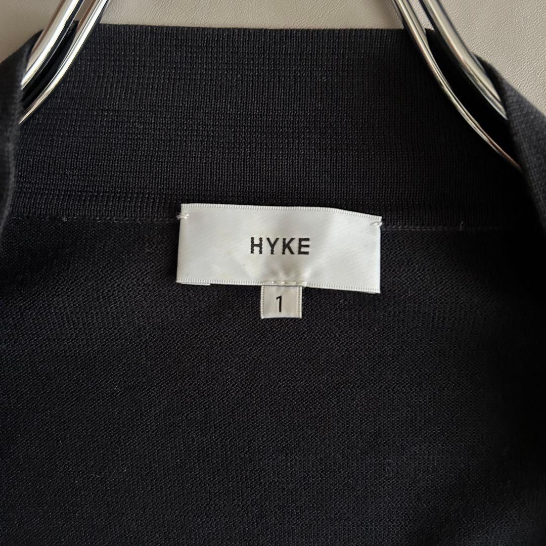 HYKE ハイク　ロングカーディガン　ブラック 綿　100% 美品