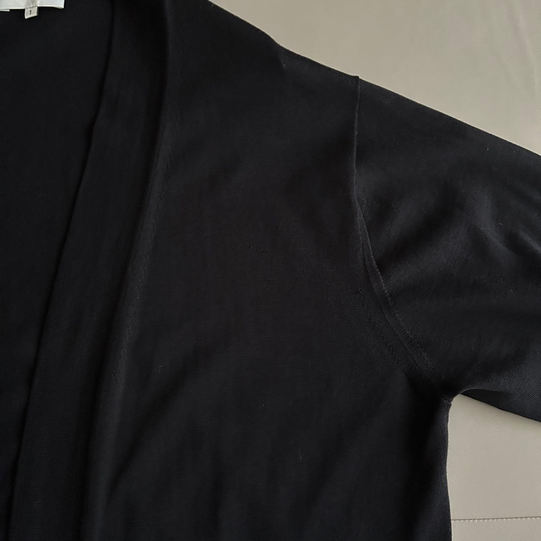 HYKE ハイク　ロングカーディガン　ブラック 綿　100% 美品