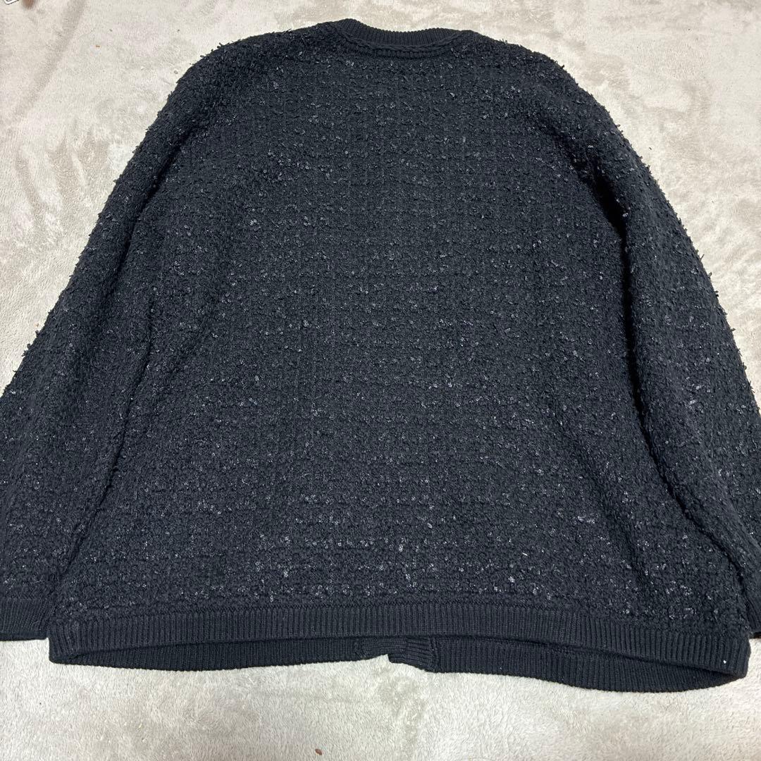 レリューム　TWEEDYニットジャケット　カーディガン　金ボタン