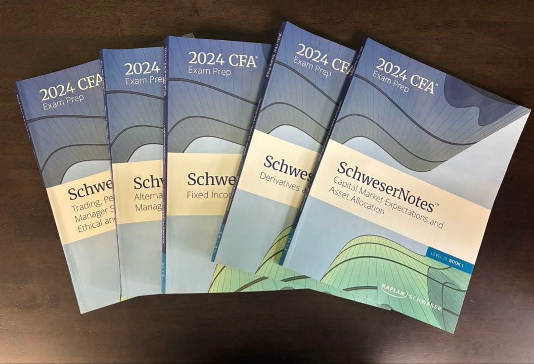 2024 CFA Level3 TACサブテキスト、SCHWESER セット