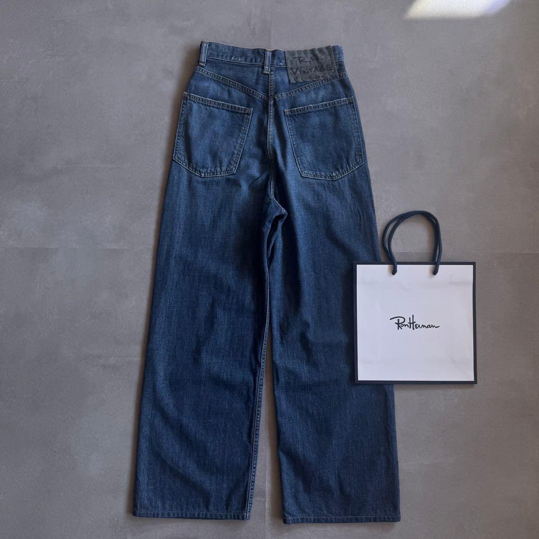 【2024✨️】RH オーガニックコットン　デニムパンツ　ダメージ加工　ブルー