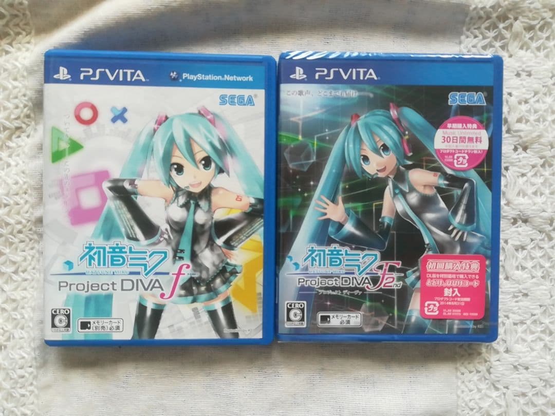 PSVITA　初音ミク -Project DIVA- f（中古）／2nd（新品）