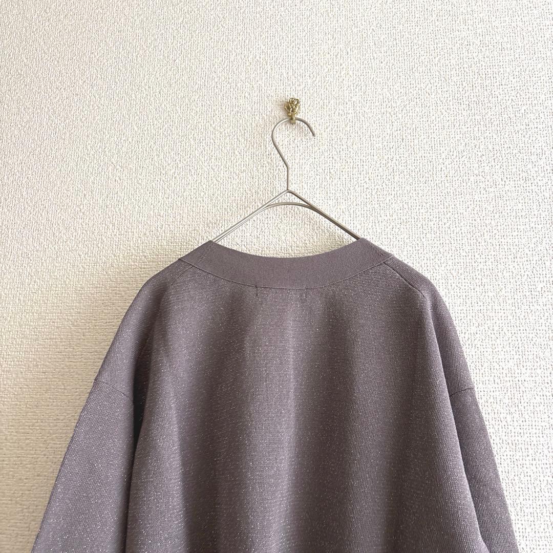 極美品❣️green label relaxing リブラメ Vカーディガン