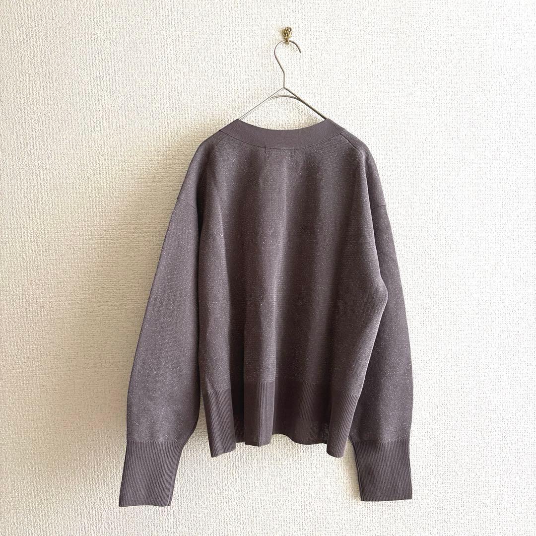 極美品❣️green label relaxing リブラメ Vカーディガン