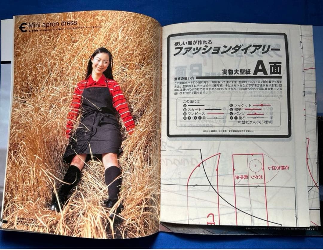 欲しい服が作れるファッションダイアリー 大川美香 実物大型紙付き 雄鶏社