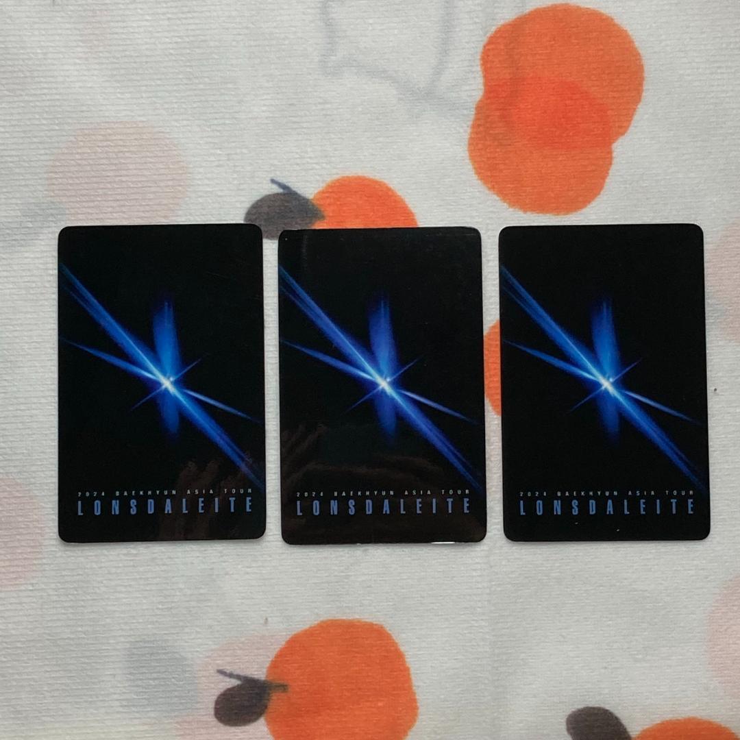 EXO LONSDALEITE VIP席特典トレカ ベッキョン 3枚