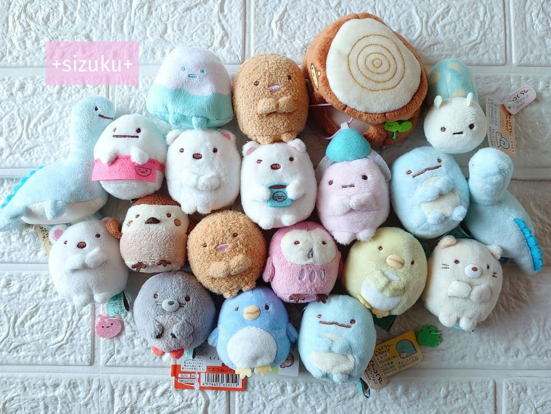 【豪華70体】すみっコぐらし ねこ とかげ他 てのりぬいぐるみ 大量 まとめ売り