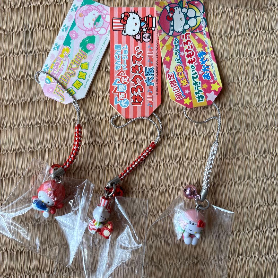 ご当地 キティ 根付け ストラップ プチタオル　バンドタオル　まとめ売り