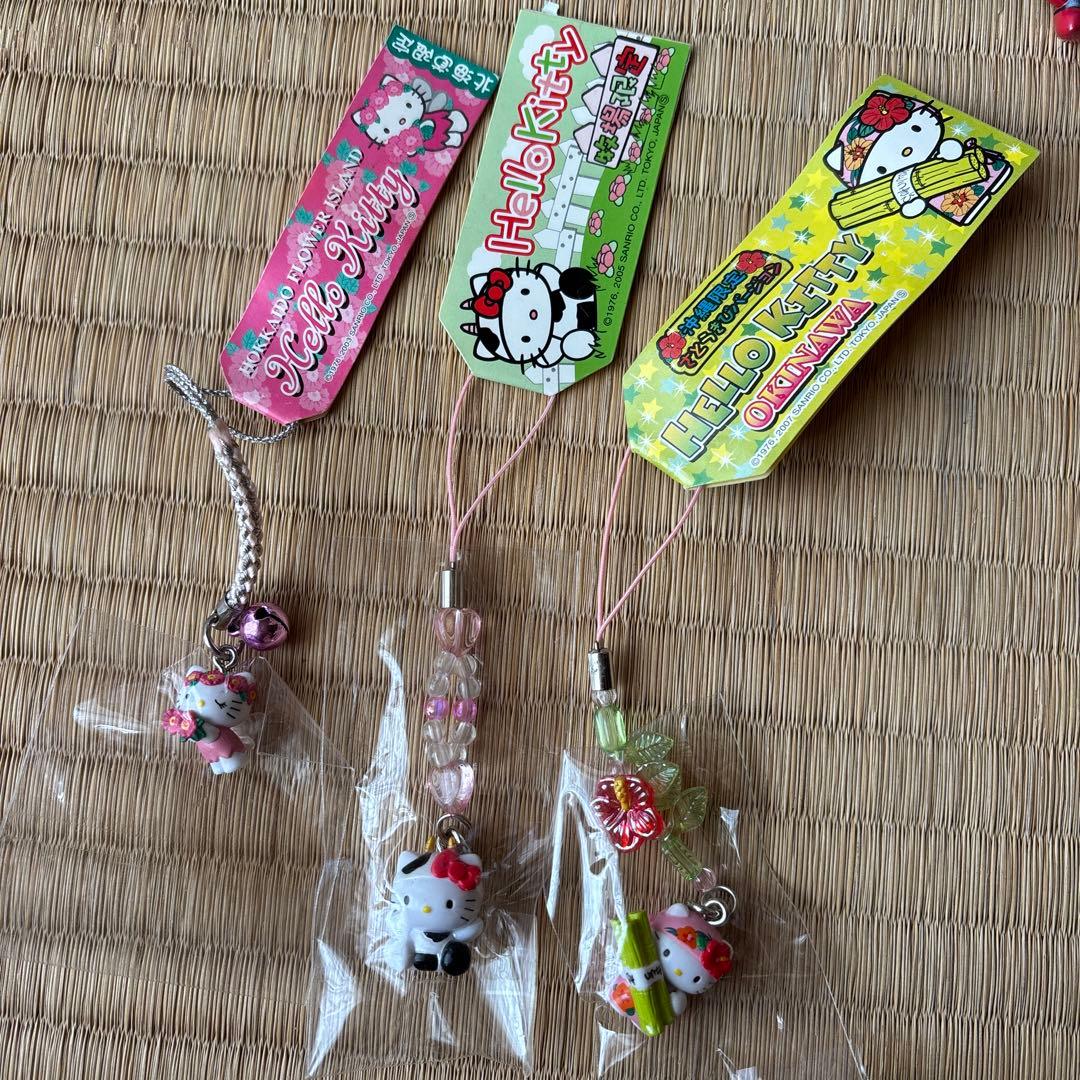ご当地 キティ 根付け ストラップ プチタオル　バンドタオル　まとめ売り