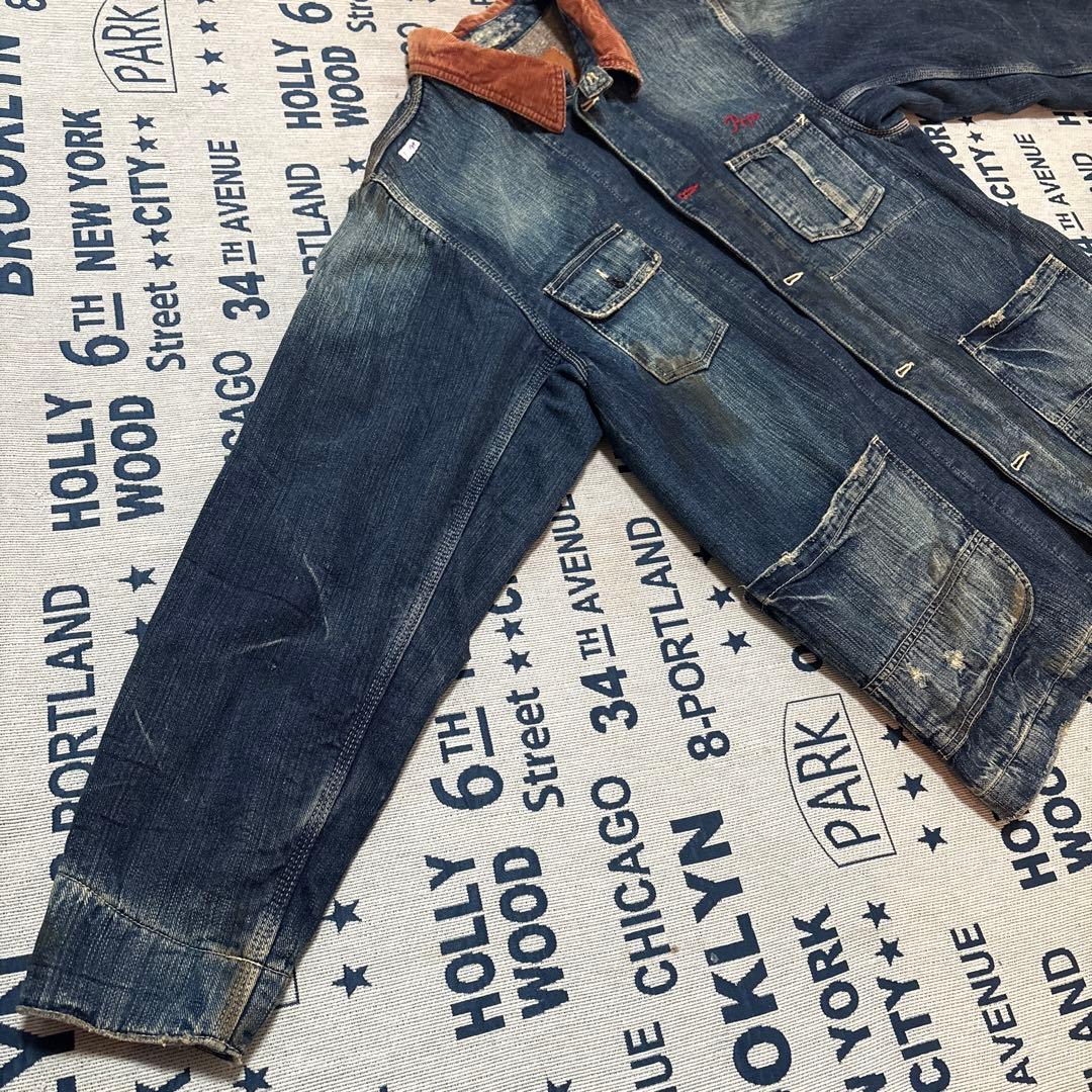 美品 Prps 紫製品 デニムカバーオール　リーバイス カーハート