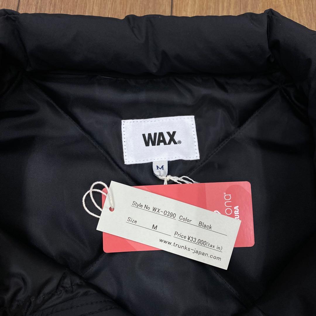 WAX 中綿ベスト / Puff vest BLACK 新品 M THM