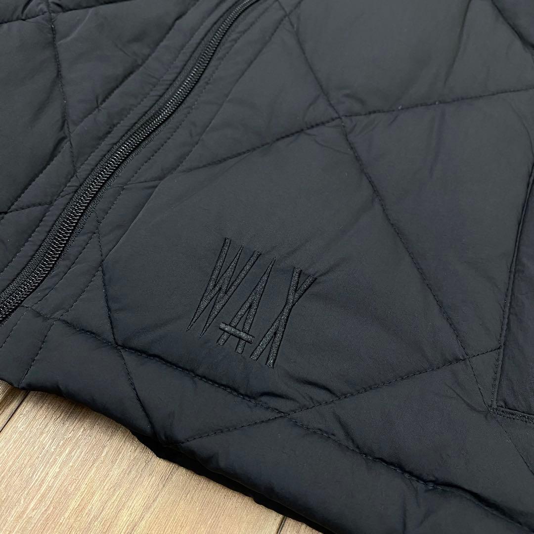 WAX 中綿ベスト / Puff vest BLACK 新品 M THM