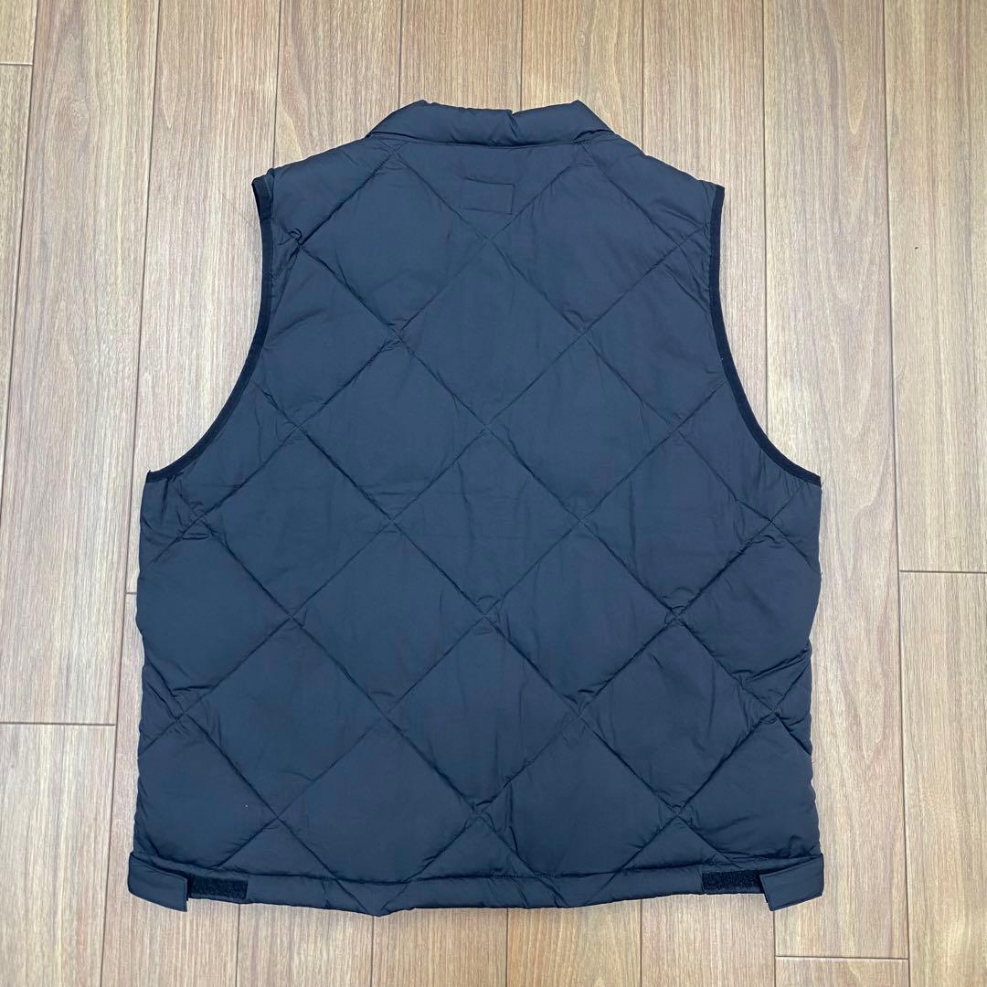 WAX 中綿ベスト / Puff vest BLACK 新品 M THM
