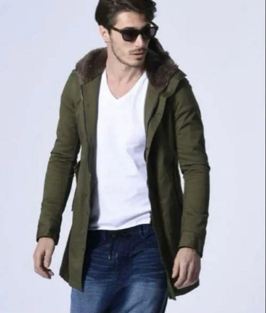 【廃盤人気モデル】wjk stretch satin M64 モッズコート　M