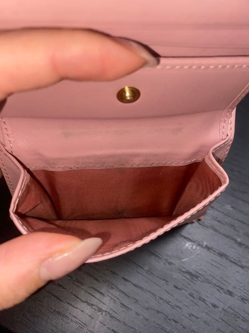 PRADA サフィアーノリボン財布 グレー