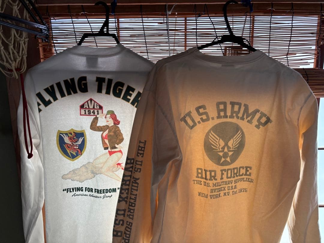 5着AVIREX 長袖Tシャツセット