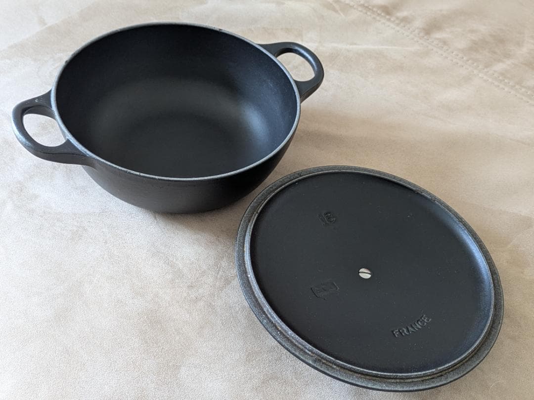 週末お値下！ LE CREUSET ル・クルーゼ　マルミット　ブラック 18cm