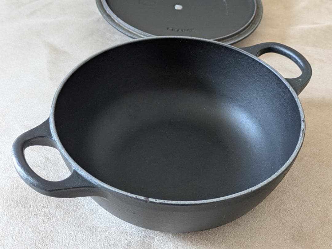 週末お値下！ LE CREUSET ル・クルーゼ　マルミット　ブラック 18cm
