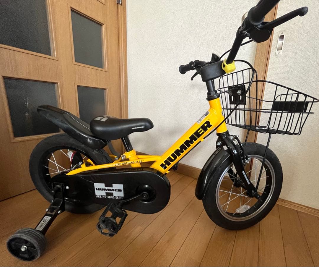 HUMMER ハマー　子ども自転車　14インチ　折りたたみ補助輪付き