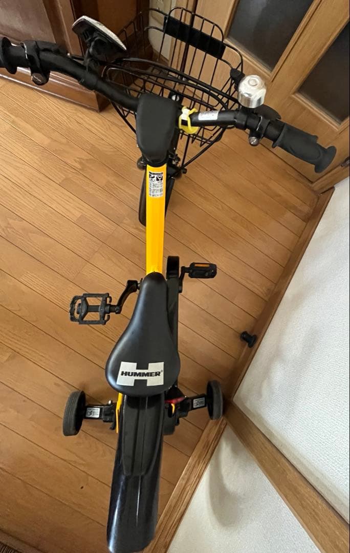 HUMMER ハマー　子ども自転車　14インチ　折りたたみ補助輪付き