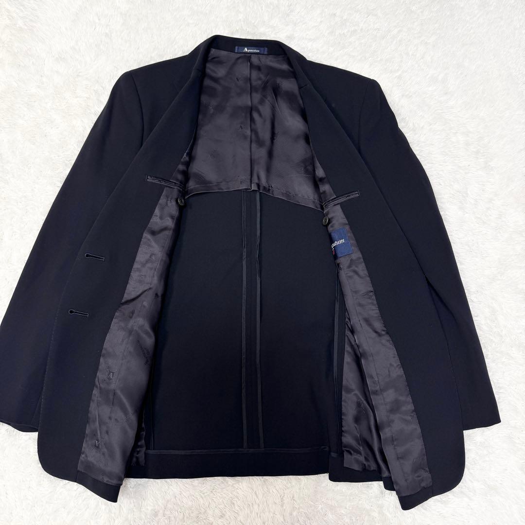 【アクアスキュータム】美品☆ジャケット　ウール　金ボタン　Aマーク　黒ブレザー9