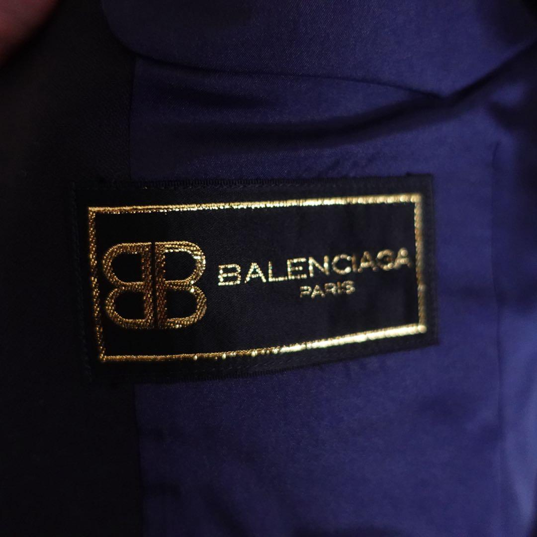1990s BALENCIAGA ダブルブレスト　テーラードジャケット　ネイビー