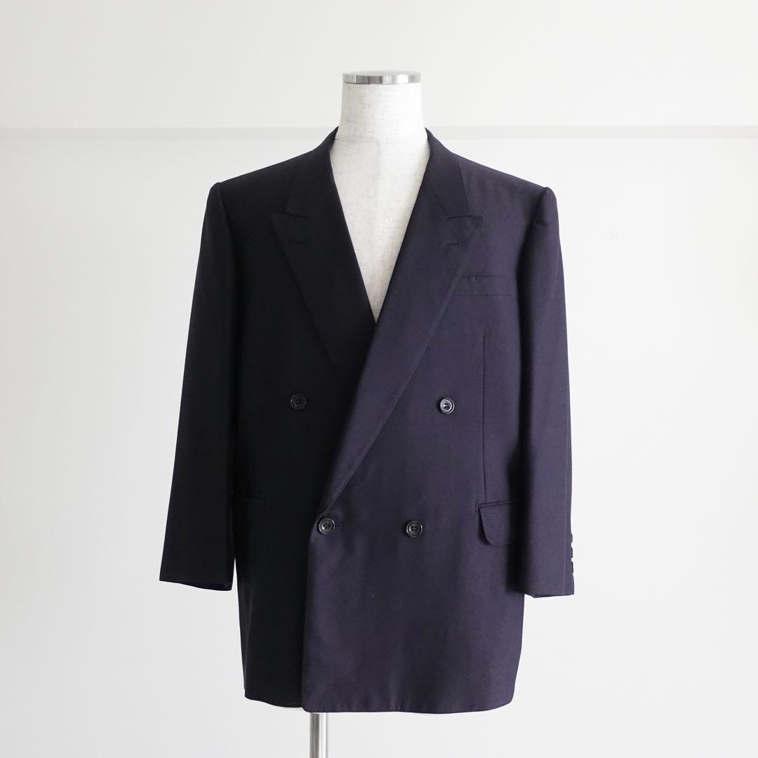 1990s BALENCIAGA ダブルブレスト　テーラードジャケット　ネイビー