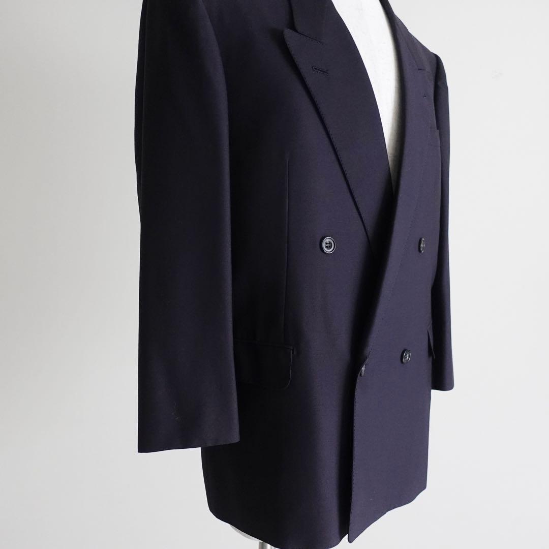 1990s BALENCIAGA ダブルブレスト　テーラードジャケット　ネイビー
