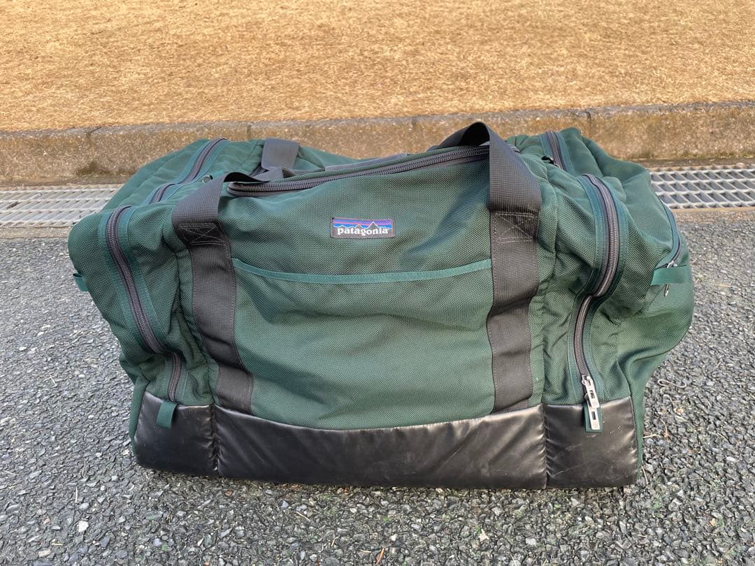 90s レア patagonia ハンターグリーン ミディアムラージギアBAG