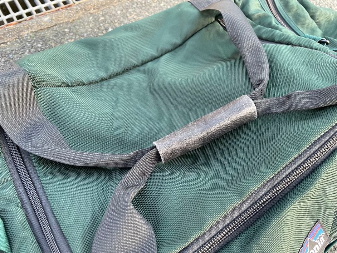 90s レア patagonia ハンターグリーン ミディアムラージギアBAG