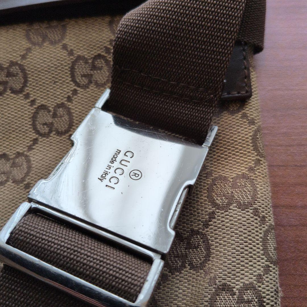 GUCCIグッチ ボディバッグ斜めがけショルダーバッグGG鑑定済!