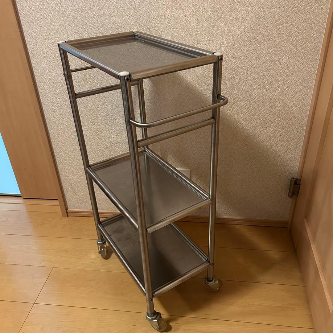 ステンレス製3段ワゴン　■中古■