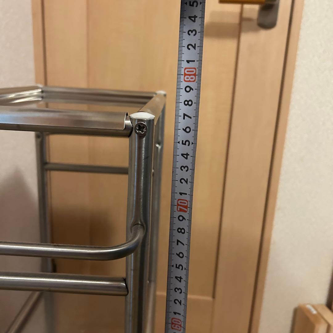 ステンレス製3段ワゴン　■中古■