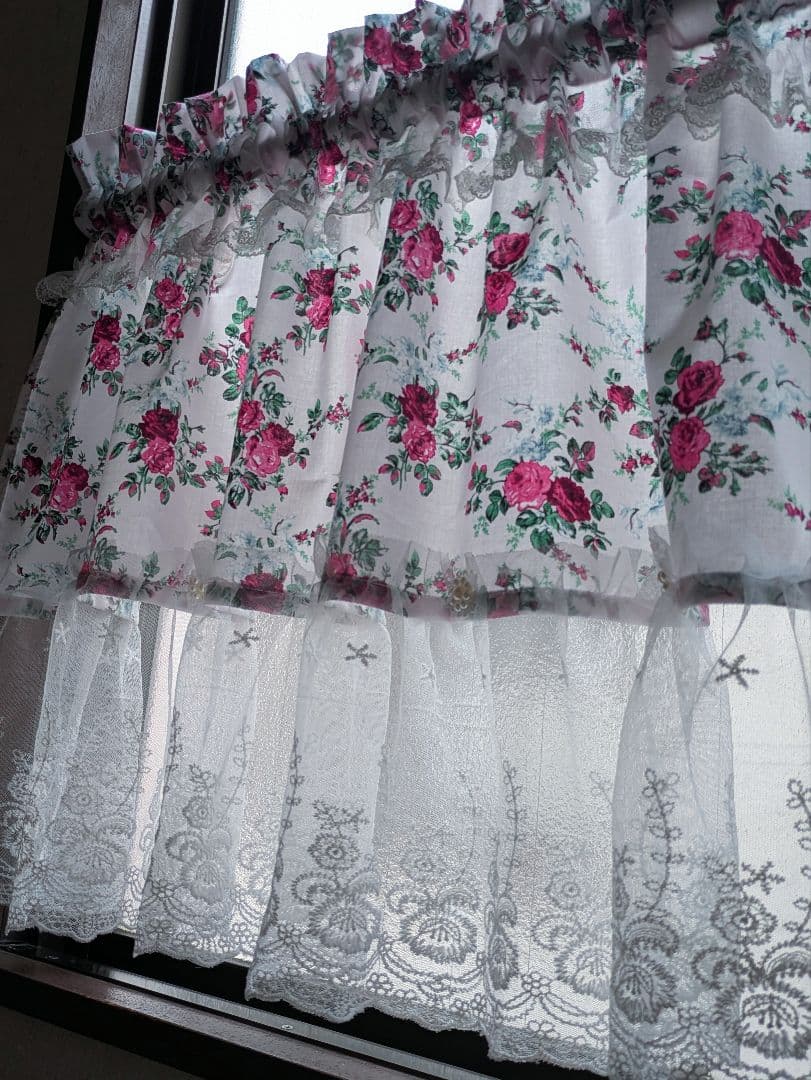 【メイランラブ】♡カフェカーテン♡ローラアシュレイ♡56✕104✕２枚