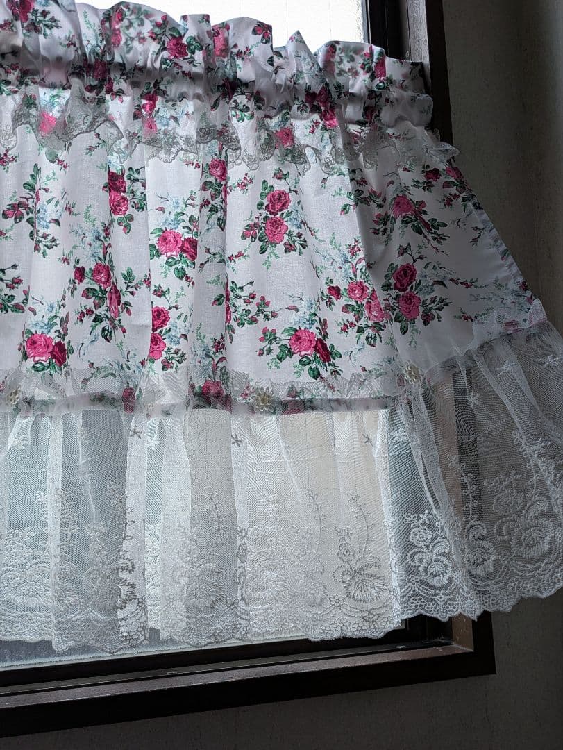 【メイランラブ】♡カフェカーテン♡ローラアシュレイ♡56✕104✕２枚