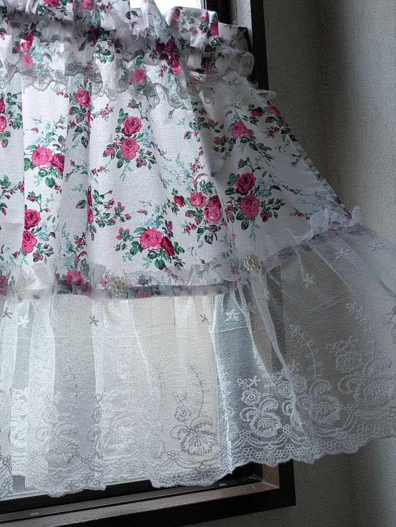 【メイランラブ】♡カフェカーテン♡ローラアシュレイ♡56✕104✕２枚