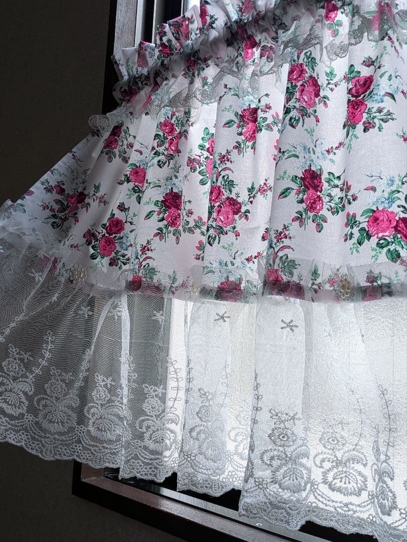 【メイランラブ】♡カフェカーテン♡ローラアシュレイ♡56✕104✕２枚