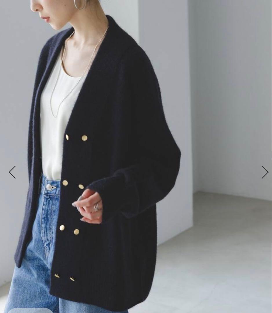 3/15迄出品⭐︎Noble新品　YAK/ヤク ダブルボタンニットカーディガン