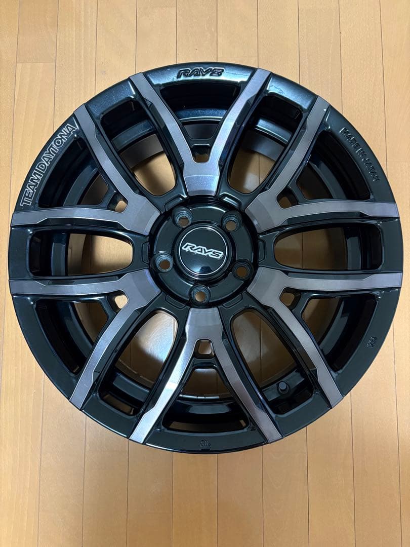 RAYS TEAM DAYTONA F6 drive クリアブラック 4本セット